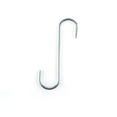 S Hook Zinc Plated Steel 150mm X 45mm X 5mm (m) 2pk