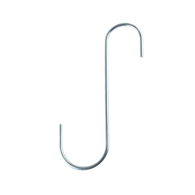 S Hook Zinc Plated 195mm X 70mm X 4mm (l) 2pk