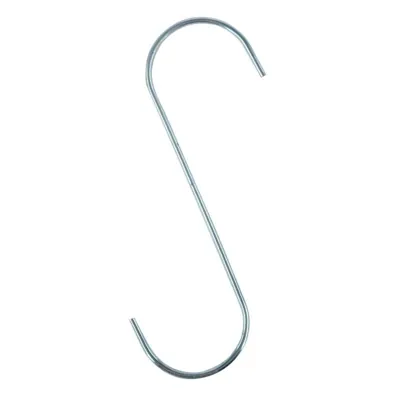 S Hook Zinc Plated Steel 205mm X 70mm X 4mm (xl) 2pk