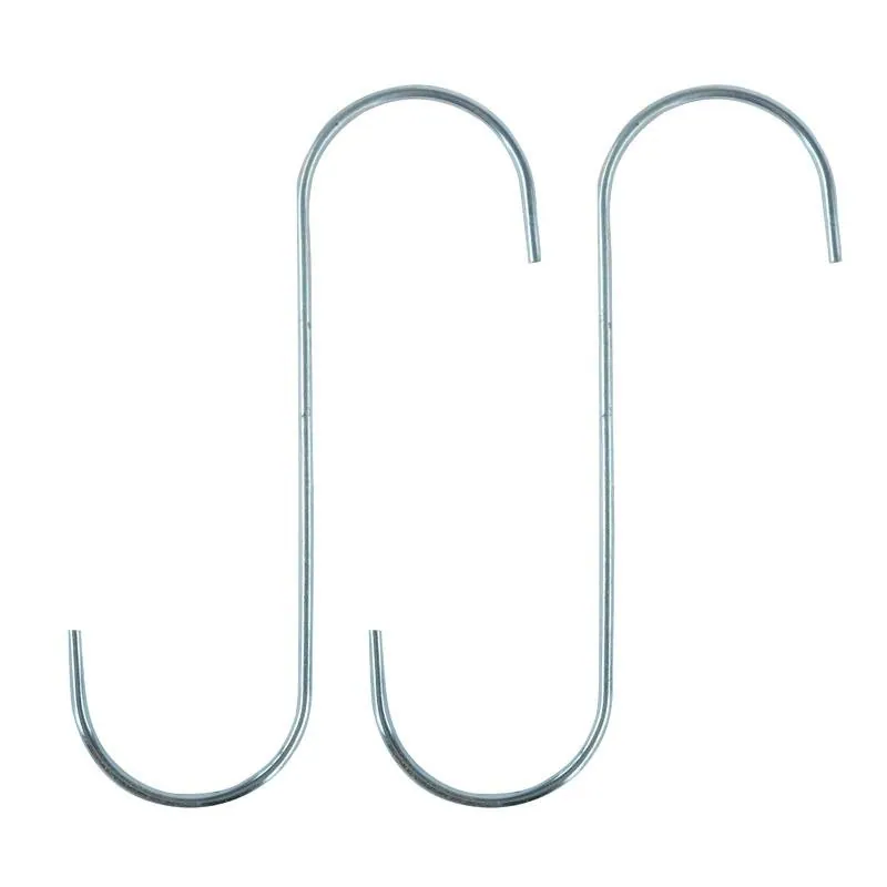 S Hook Zinc Plated Steel 205mm X 70mm X 4mm (xl) 2pk – image 2