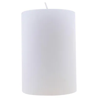 Candle Unscented Pillar Flat Top 7cm X 10cm