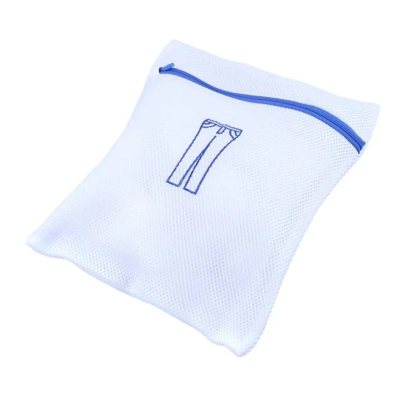 Laundry Delicates Wash Bag with Zipper Premium Double Padded - Medium 30cm X 35cm - White – image 2