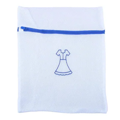Laundry Delicates Wash Bag with Zipper Premium Double Padded - Large 35cm X 40cm - White