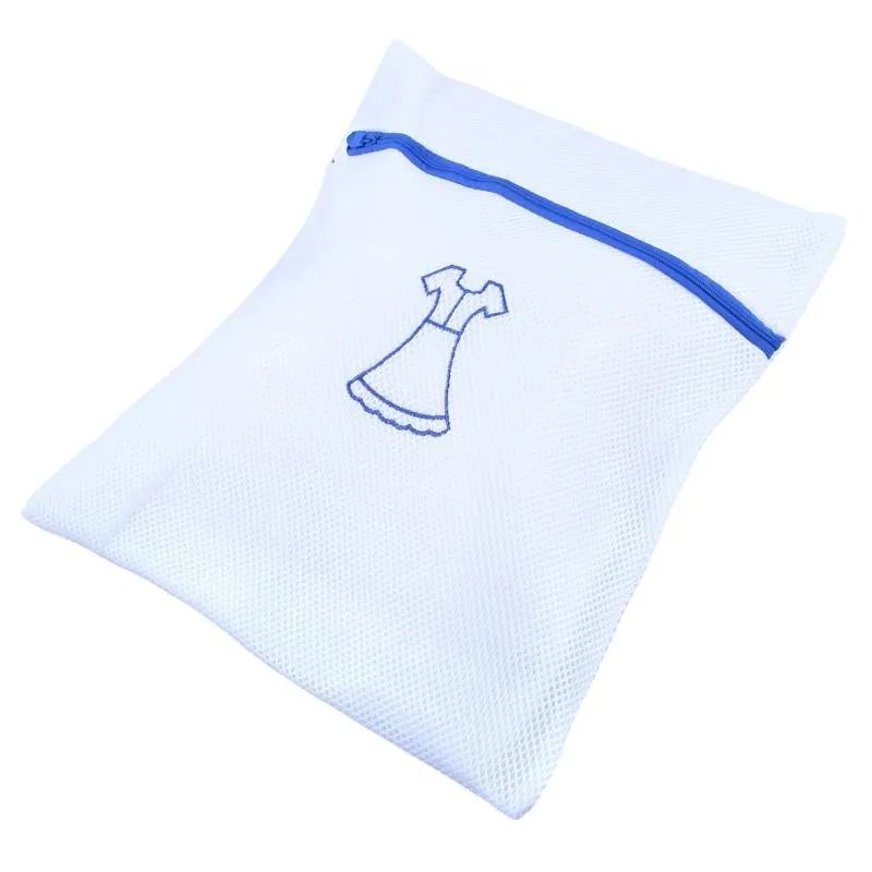 Laundry Delicates Wash Bag with Zipper Premium Double Padded - Large 35cm X 40cm - White – image 2