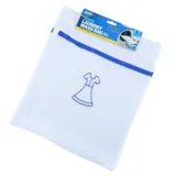 Laundry Delicates Wash Bag with Zipper Premium Double Padded - Large 35cm X 40cm - White – image 3