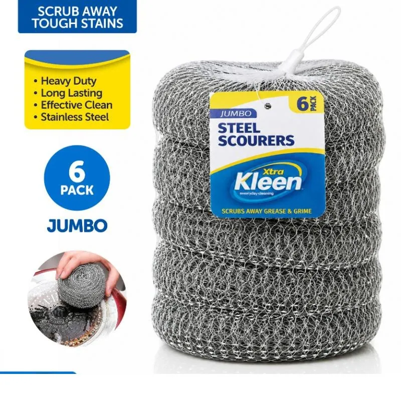 Jumbo Steel Scourer 6pk - Ø9cm - 20g/pc – image 4
