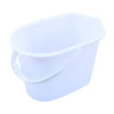 Multi Purpose Bucket with Handle and Easy Pour Spout - 9.5l 34cm (l) X 21cm (w) X 24cm (h) - White - Plastic – image 2