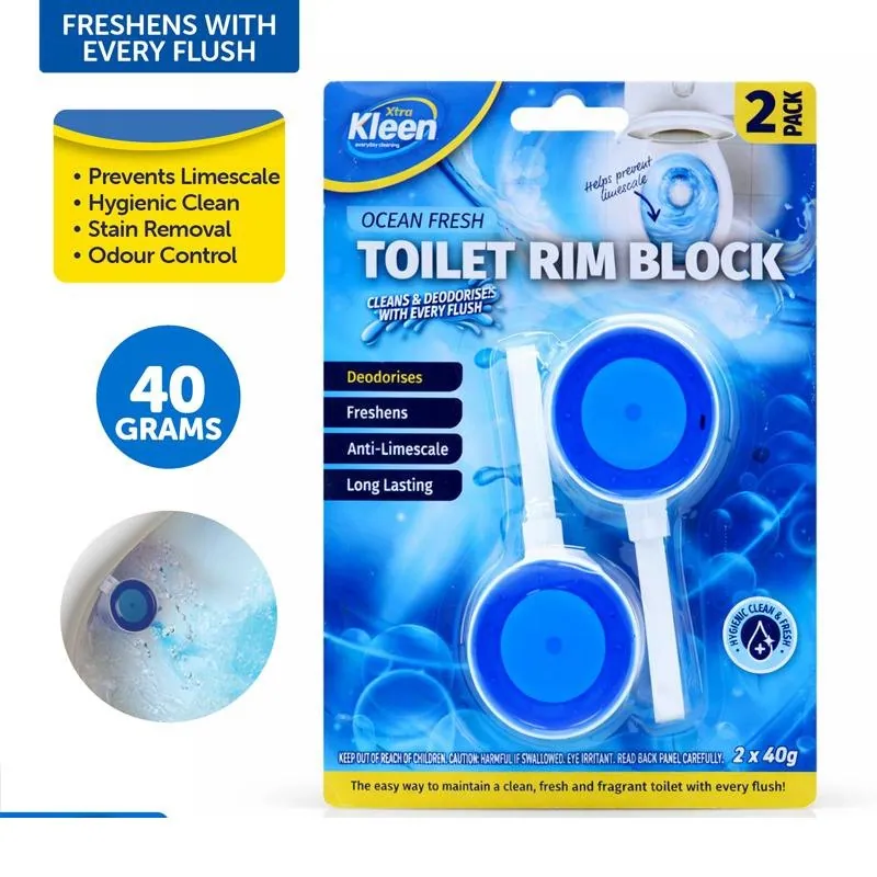 Toilet Rim Clip on Freshener Deodoriser 2pk - Ocean Fresh - 40g Per/pc – image 4