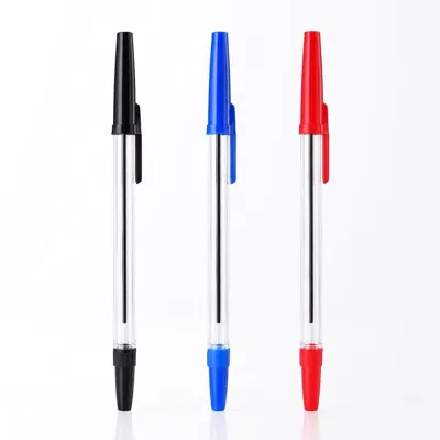 Pen Ballpoint 8 Black & 2 Red Per Pack 10pk