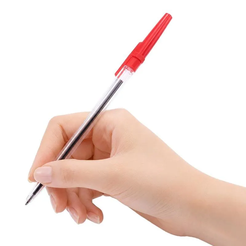 Pen Ballpoint 8 Black & 2 Red Per Pack 10pk – image 2