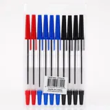 Pen Ballpoint 8 Black & 2 Red Per Pack 10pk – image 3