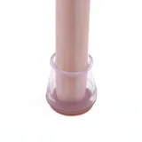 Clear Furniture Sliders Stretchable To Suit Various Furniture Legs 3.3cm (h) X 3.5cm (w) 8pk – image 2