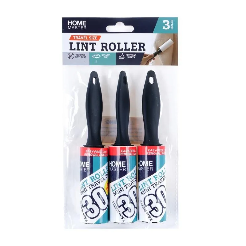 Mini Lint Roller 3pk 30 Sheets Per Roll 3cm X 15.5cm – image 4