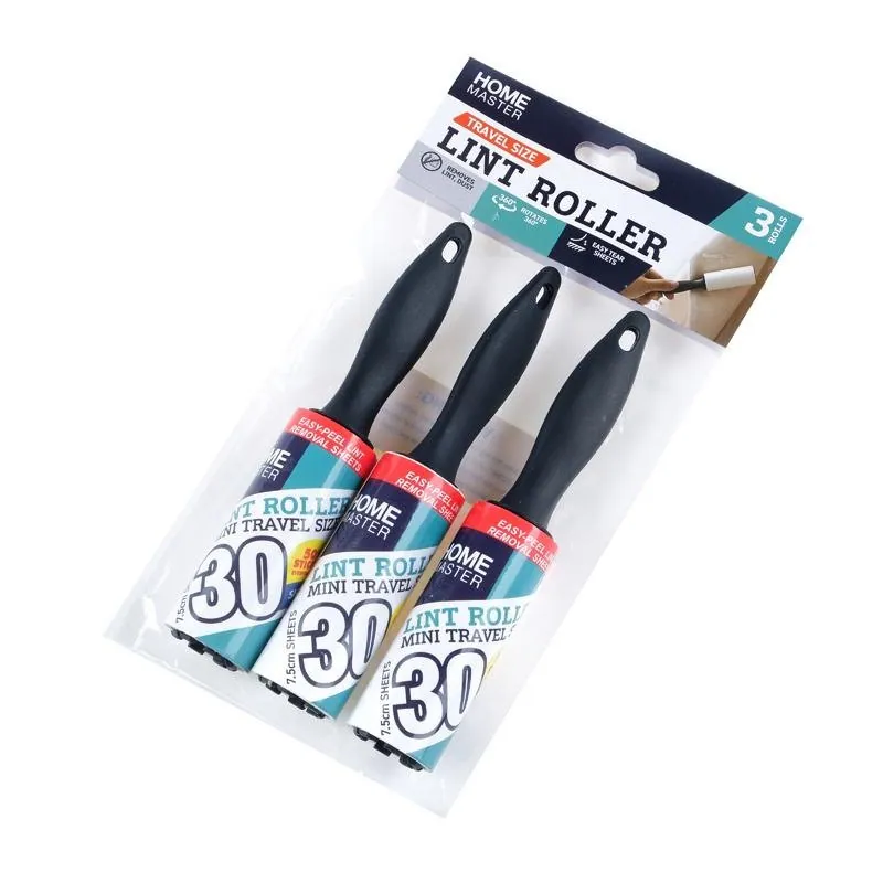 Mini Lint Roller 3pk 30 Sheets Per Roll 3cm X 15.5cm – image 3