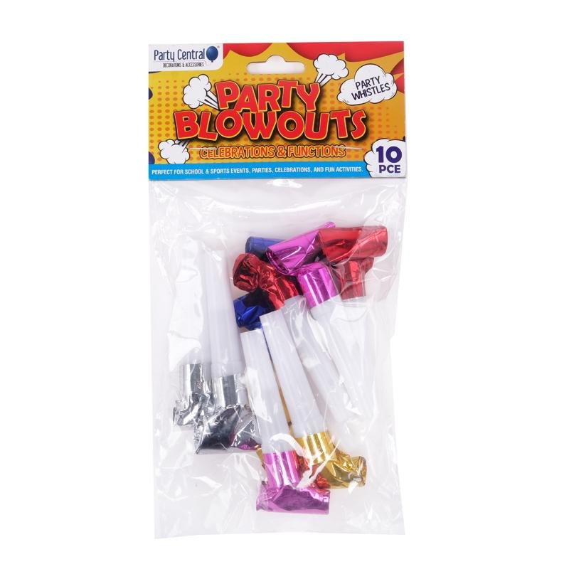 Foil Party Blowouts (10 Pack) — photo 2 of 4