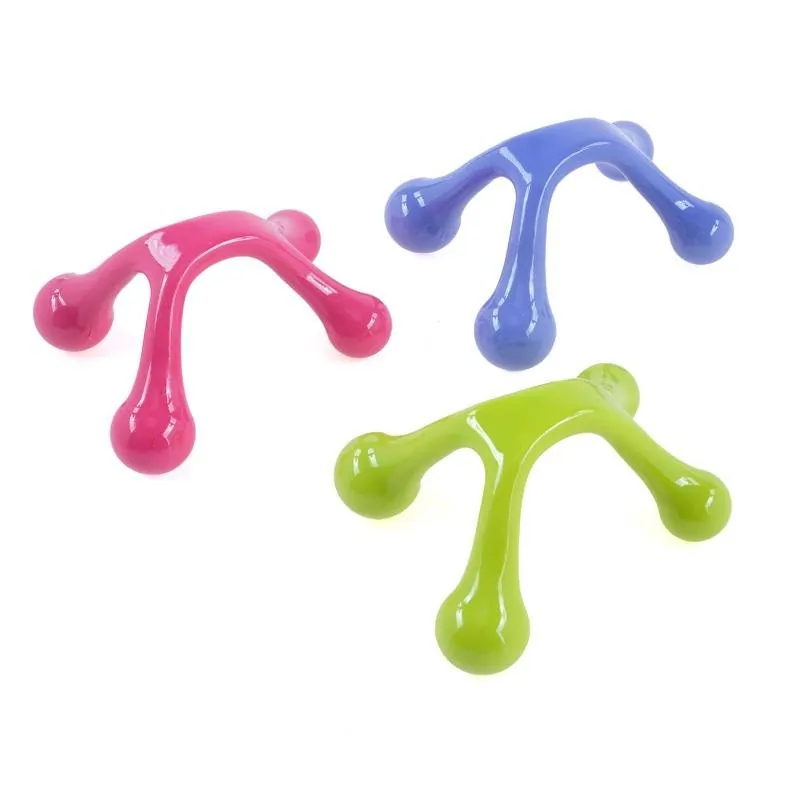 Mini Hand Held Massager Pink, Blue & Yellow Assorted 11.5cm X 10.3cm X 6cm – image 2