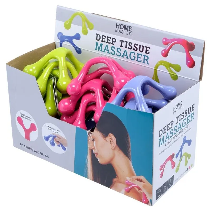 Mini Hand Held Massager Pink, Blue & Yellow Assorted 11.5cm X 10.3cm X 6cm – image 3
