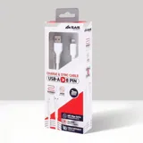 Charge & Sync USB a To 8 Pin PVC Cable - Suitable for iPhone Devices - White - 2 Metre – image 2