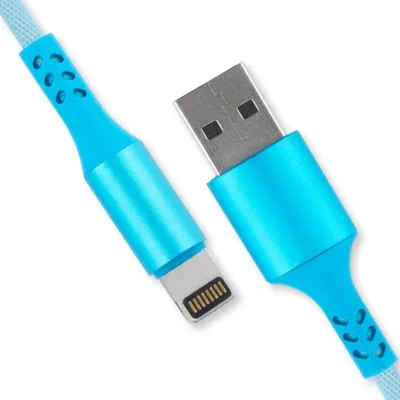 Charge & Sync USB a To 8 Pin Rainbow Polyester Cable - Suitable for iPhone Devices- 2 Metre