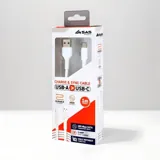 Charge & Sync USB a To Type C PVC Cable - White - 1 Metre – image 2