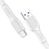 Charge & Sync USB a To Type C PVC Cable - White - 1 Metre – image 1