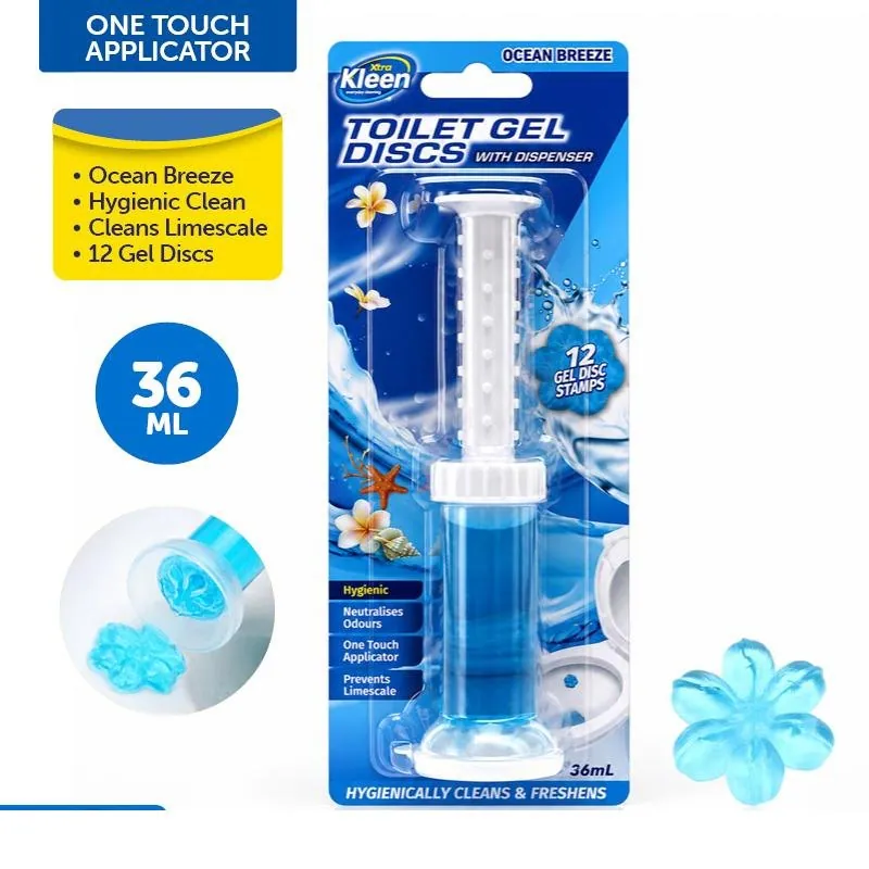 Toilet Gel Discs & Dispenser 36ml (12 Applications) Ocean Breeze – image 3