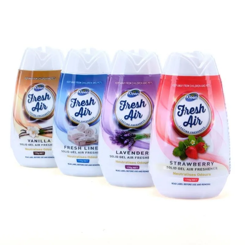 Solid Gel Air Freshener 170g Net - 4 Scents Assorted: Lavender, Vanilla, Strawberry, Linen – image 3