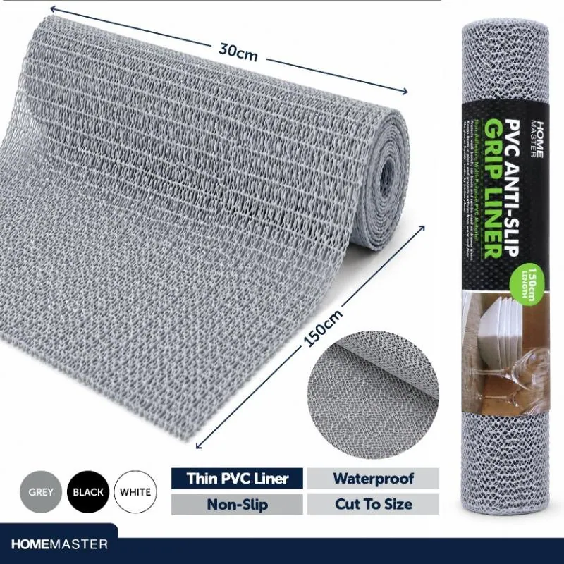 Anti Slip Liner Mat 30cm X 150cm Black, White & Grey – image 4