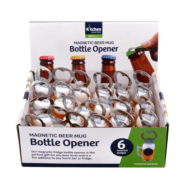 Man Cave Bottle Opener with Magnet Beer Mug Shaped 8.5cm X 3cm 6 Assorted – image 4