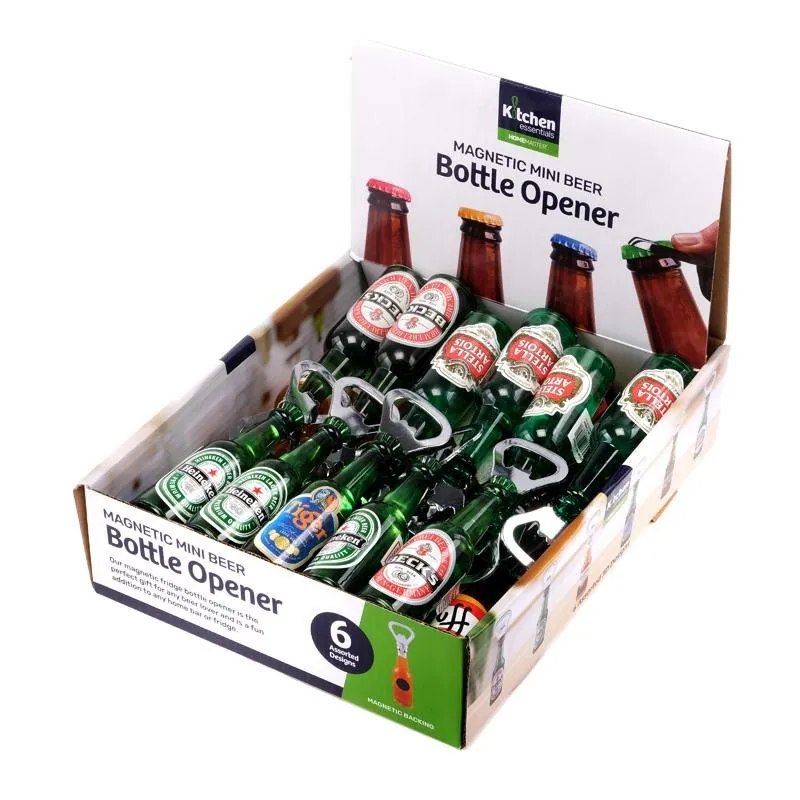 Man Cave Bottle Opener with Magnet Beer Bottle Shaped 13.5cm X 2.5cm 8 Assorted – image 3