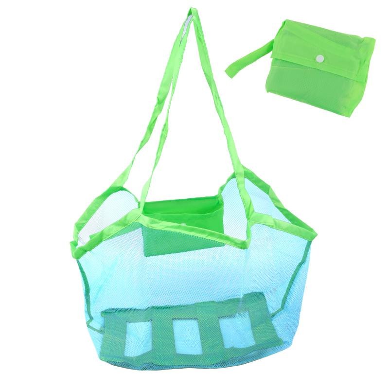 Large Foldable Mesh Beach Tote 63 x 37 x 22cm (Green or Blue) — photo 2 of 3
