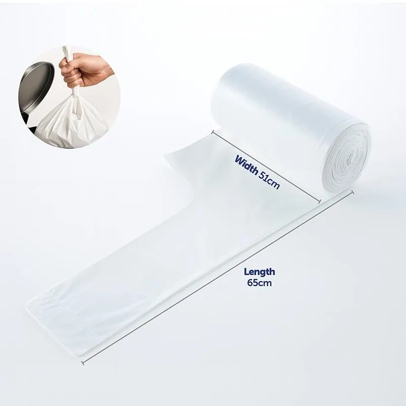 Garbage Bags Kitchen Tidy with Handle 27l - 30pk - 51cm X 65cm - White – image 2