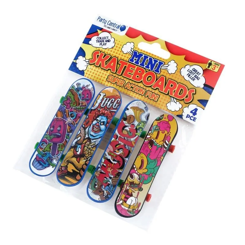 Skateboards (Mini) - 9.5cm - 4pk Assorted Designs – image 3