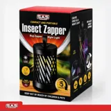 USB Rechargable Insect Zapper Portable 14.5cm X 9.5cm Black – image 3