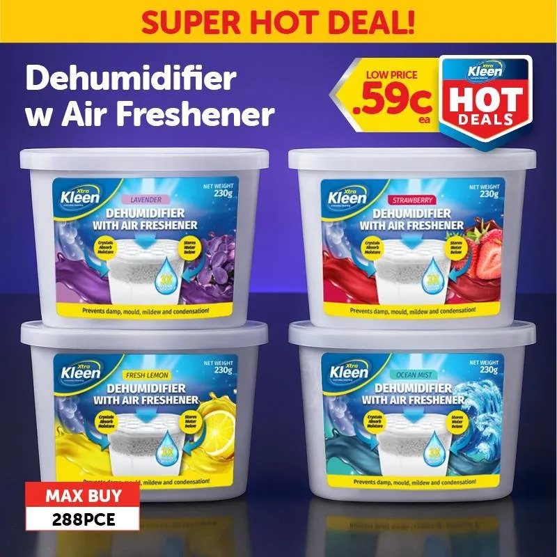 Dehumidifier with Air Freshener Interior 230g - Scented: Ocean, Lavender, Lemon, Strawberry – image 2