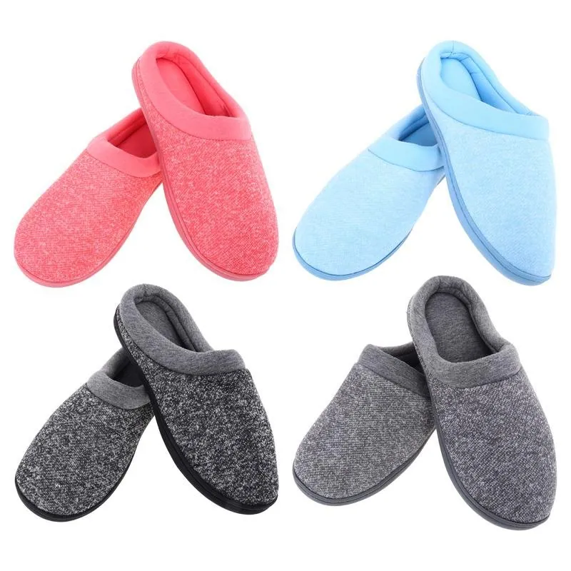 Slippers Premium Womens Slip on Black, Pink, Grey & Light Blue 4 Sizes: S,m,l,xl Memory Foam Insole – image 3