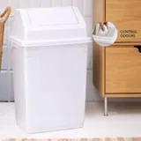 Swing Top Bin 60l Capacity - White – image 2