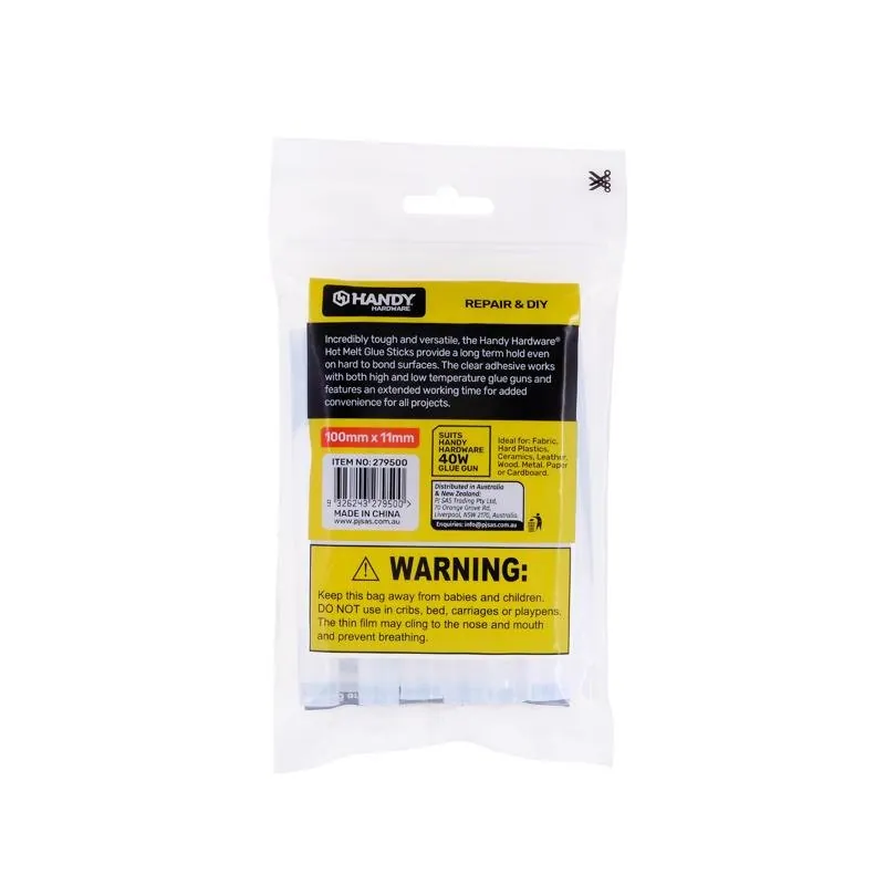 Glue Gun Hot Melt Glue Sticks 100mm X 11mm 12pc (Suitable with 40W Glue Gun) – image 3