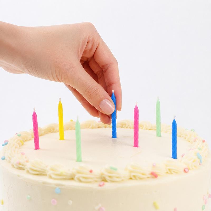 Birthday Candles 6cm (60 Pack, Assorted Colours) — photo 3 of 4