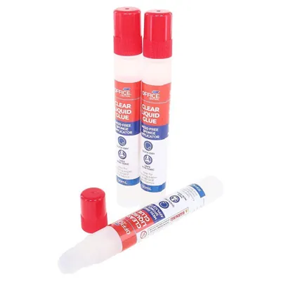 Glue Clear Liquid 50ml 3pk