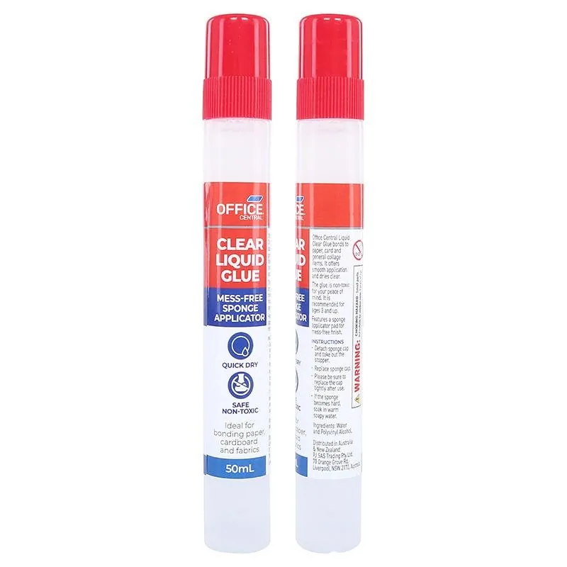 Glue Clear Liquid 50ml 3pk – image 2