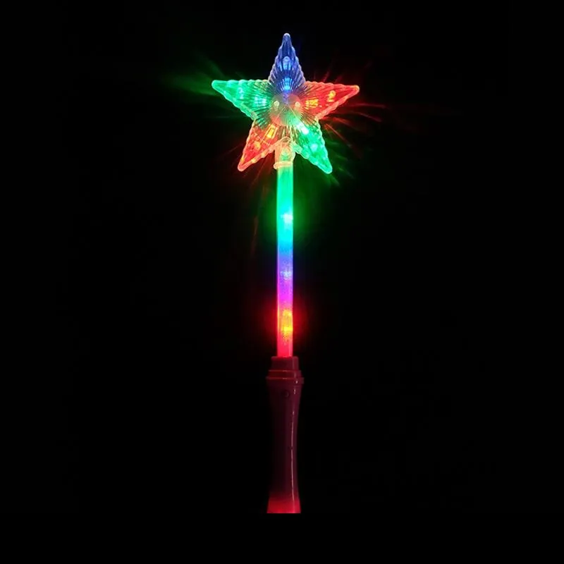 Christmas Light Up Wand Battery Operated LED Star 38.5cm X 12cm X 2.9cm Pink & Blue 3 Functions 4xAG13 Batteries Included – image 2