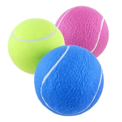 Ball Tennis Jumbo Inflatable - Ø21cm - Assorted Colours: Yellow, Pink, Blue