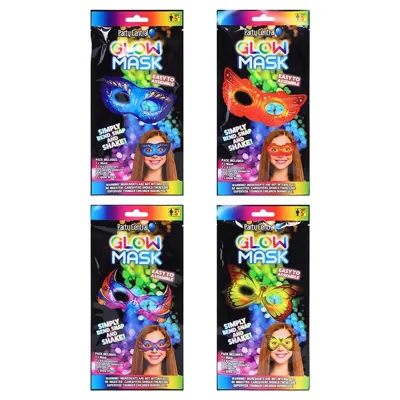 Glow Masquerade Mask - 4 Assorted Designs