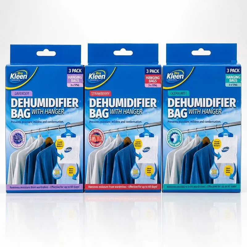 Dehumidifier Bag with Hanger Multi 3pk 175g Each - Scented: Lavender, Ocean, Strawberry – image 4