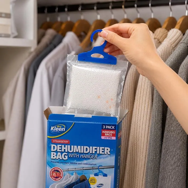 Dehumidifier Bag with Hanger Multi 3pk 175g Each - Scented: Lavender, Ocean, Strawberry – image 2