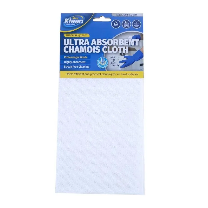 Chamois Cloth Professional Ultra Absorbent 30cm X 30cm - White – image 4
