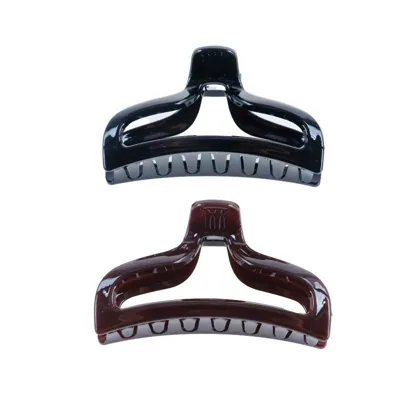 Hair Clip Mermaid Tail Claw 1pc - 9.5cm - Brown & Black Assorted