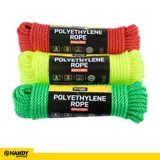 Polyethylene Traditional Rope Assorted Colours (Yellow, Green & Red) 8mm X 20m – image 4