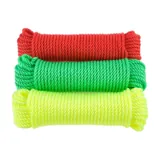 Polyethylene Traditional Rope Assorted Colours (Yellow, Green & Red) 8mm X 20m – image 1
